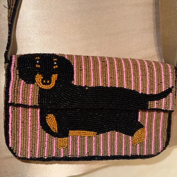 Anthropologie Beaded Dachshund purse - Picture 4 of 4